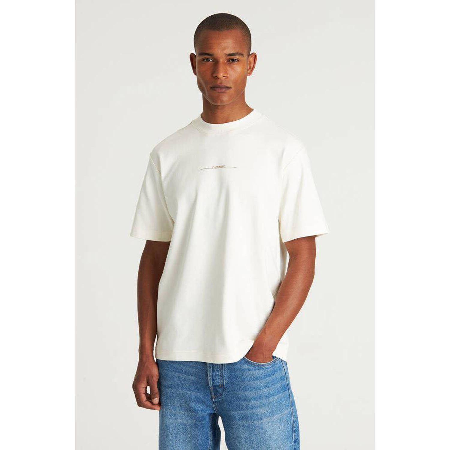 CHASIN' oversized T-shirt Ido met backprint off white