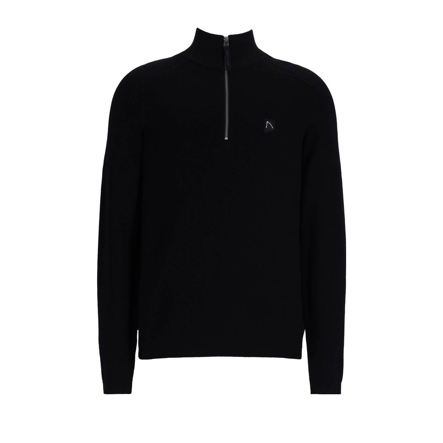 Chasin Half Zip Pullover Sweater Black Heren