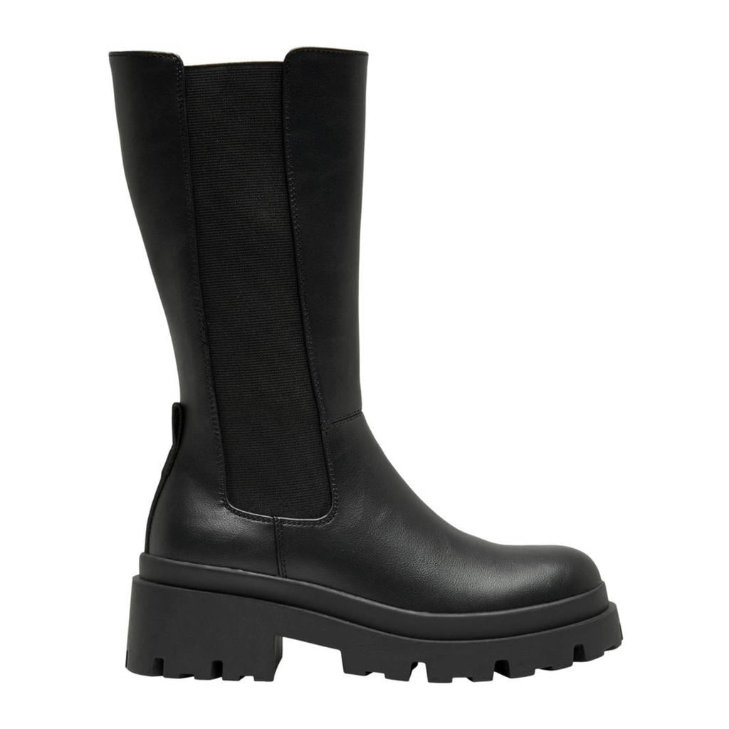 Zwarte dames ONLY ONLDOJA-5 PU LONG BOOT - NOOS hoge laarzen van imitatieleer