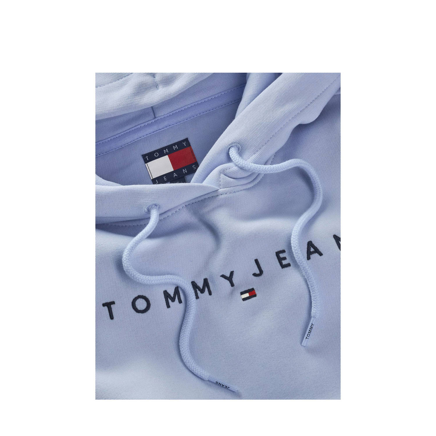 Tommy Jeans hoodie met logo blauw