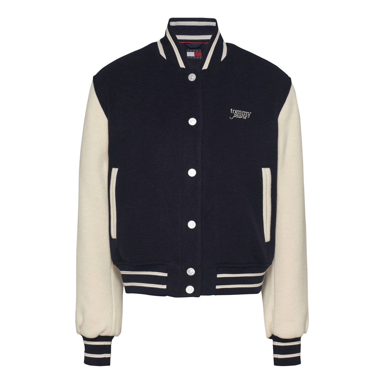 TOMMY JEANS Dames Jassen Tjw Wool Varsity Jacket Ext Donkerblauw