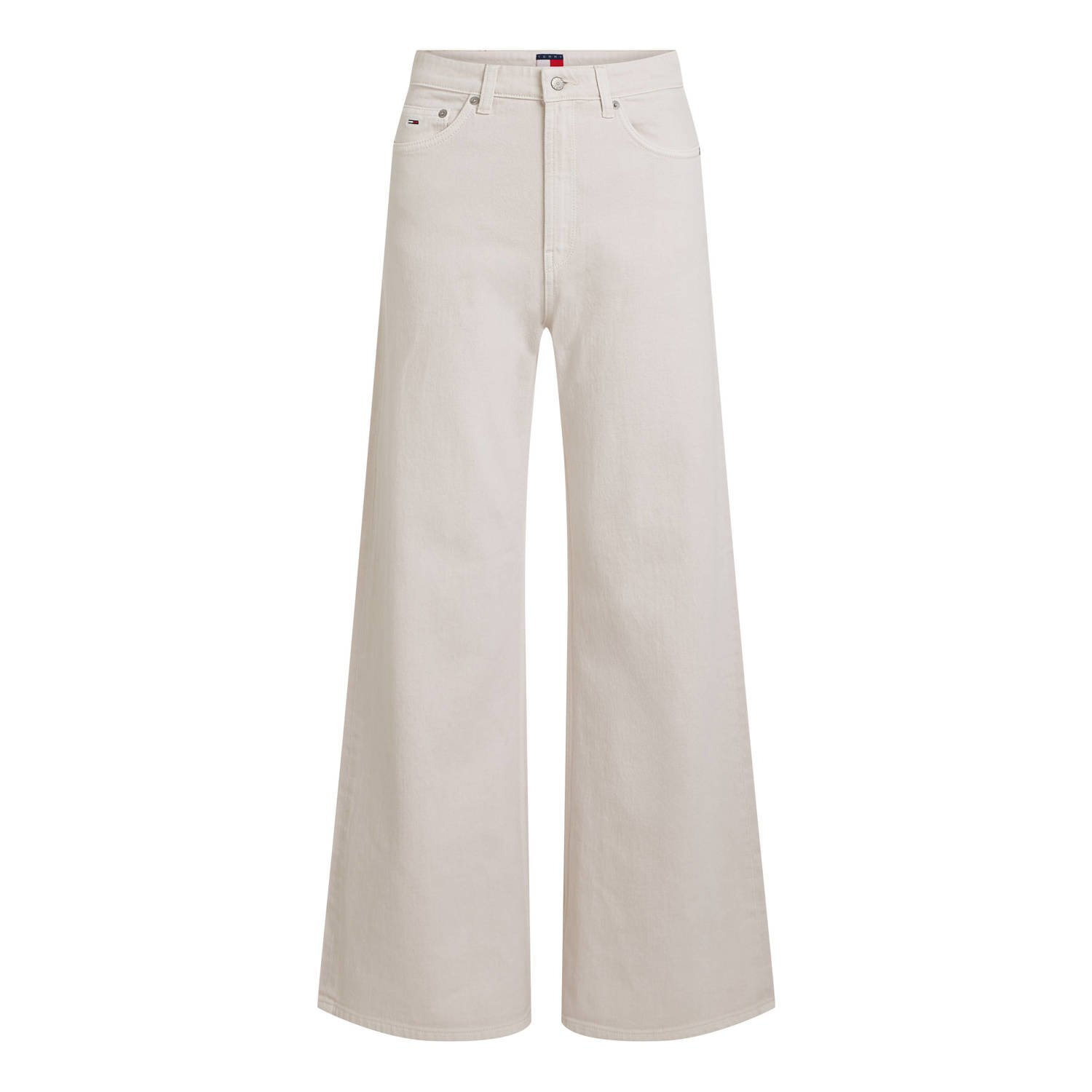 Tommy Jeans Beige Wide Leg Jeans voor Vrouwen Beige Dames