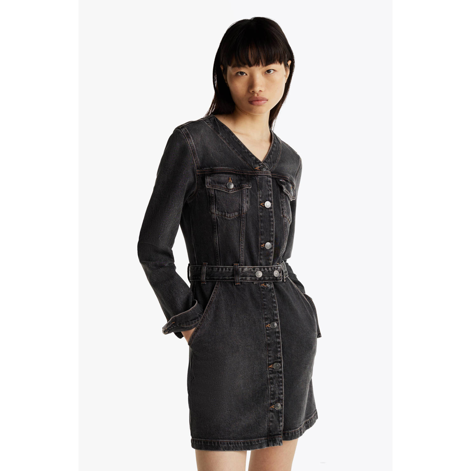 Tommy Jeans spijkerjurk grey denim