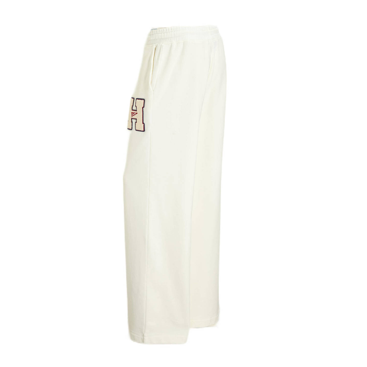 Tommy Jeans wide leg regular waist joggingbroek ecru