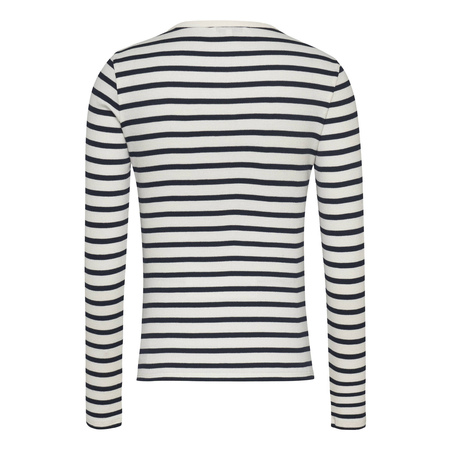 Tommy Jeans top gestreept wit zwart
