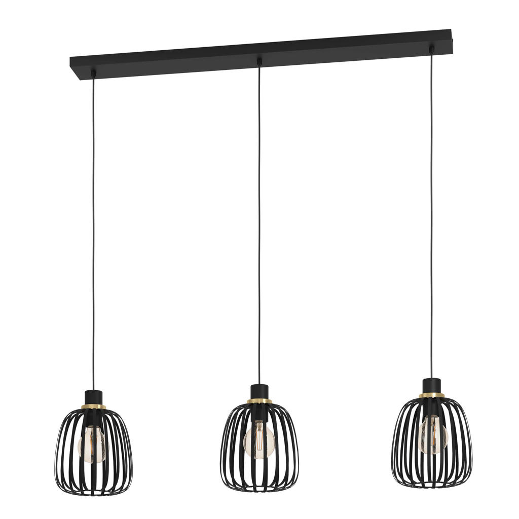 EGLO Pocicas Hanglamp - E27 - 106 cm - Zwart|Goud