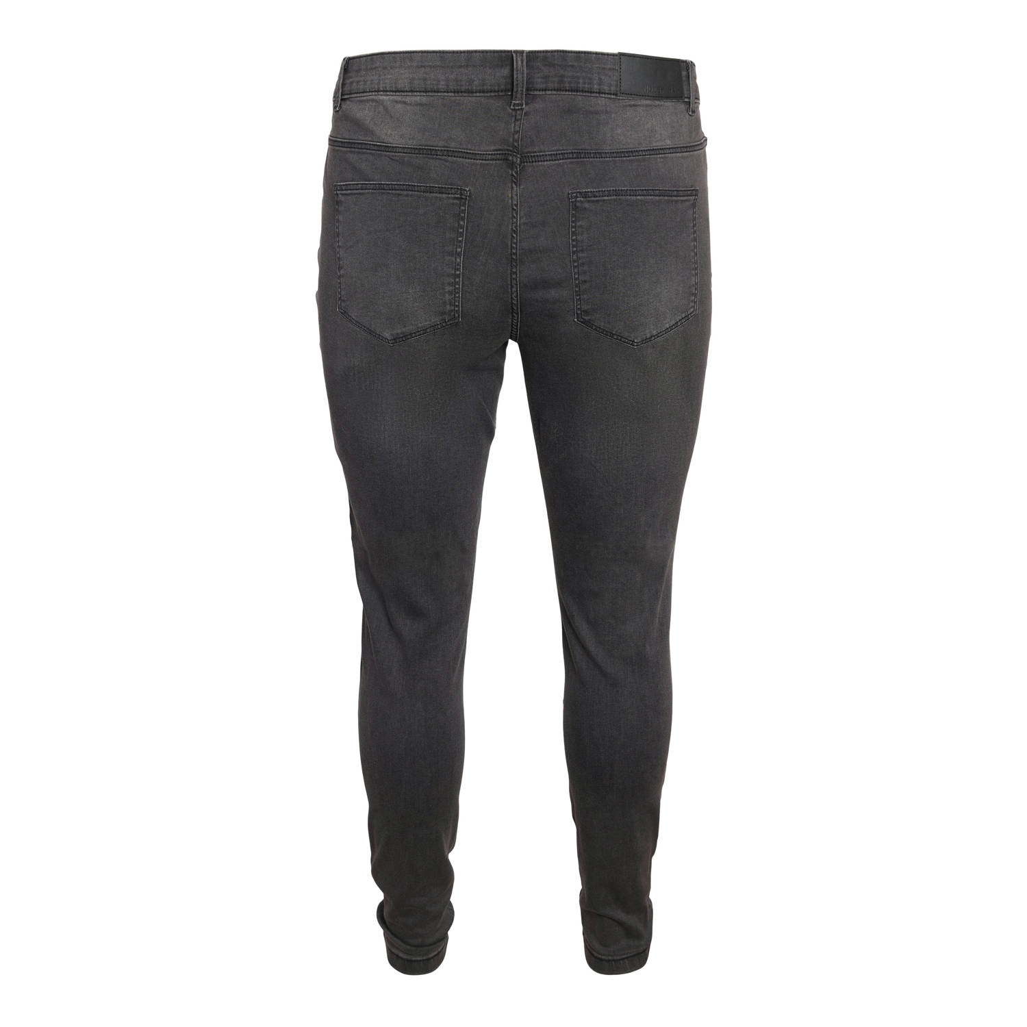 NOISY MAY Curve high waisted skinny jeans NMCALLIE medium grey denim