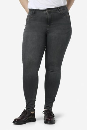 high waisted skinny jeans NMCALLIE medium grey denim