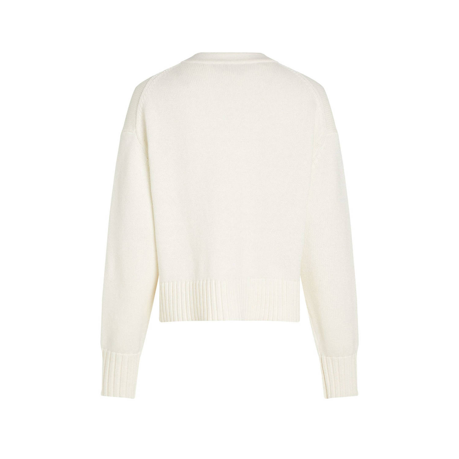 CALVIN KLEIN JEANS gebreide trui ivoor