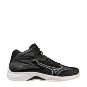 thumbnail: Zwarte unisex Mizuno Thunder Blade Z zaalsportschoenen zilvergrijs van mesh-pu/voering: mesh/voetbed: eva met veters