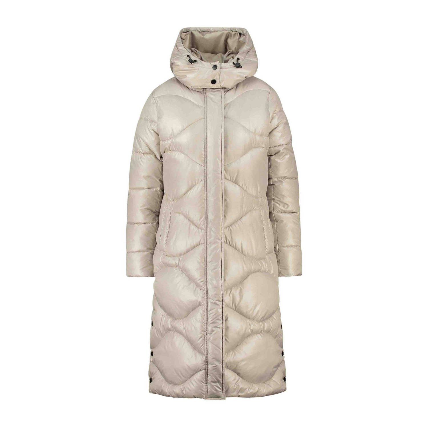 Expresso gewatteerde winterjas beige