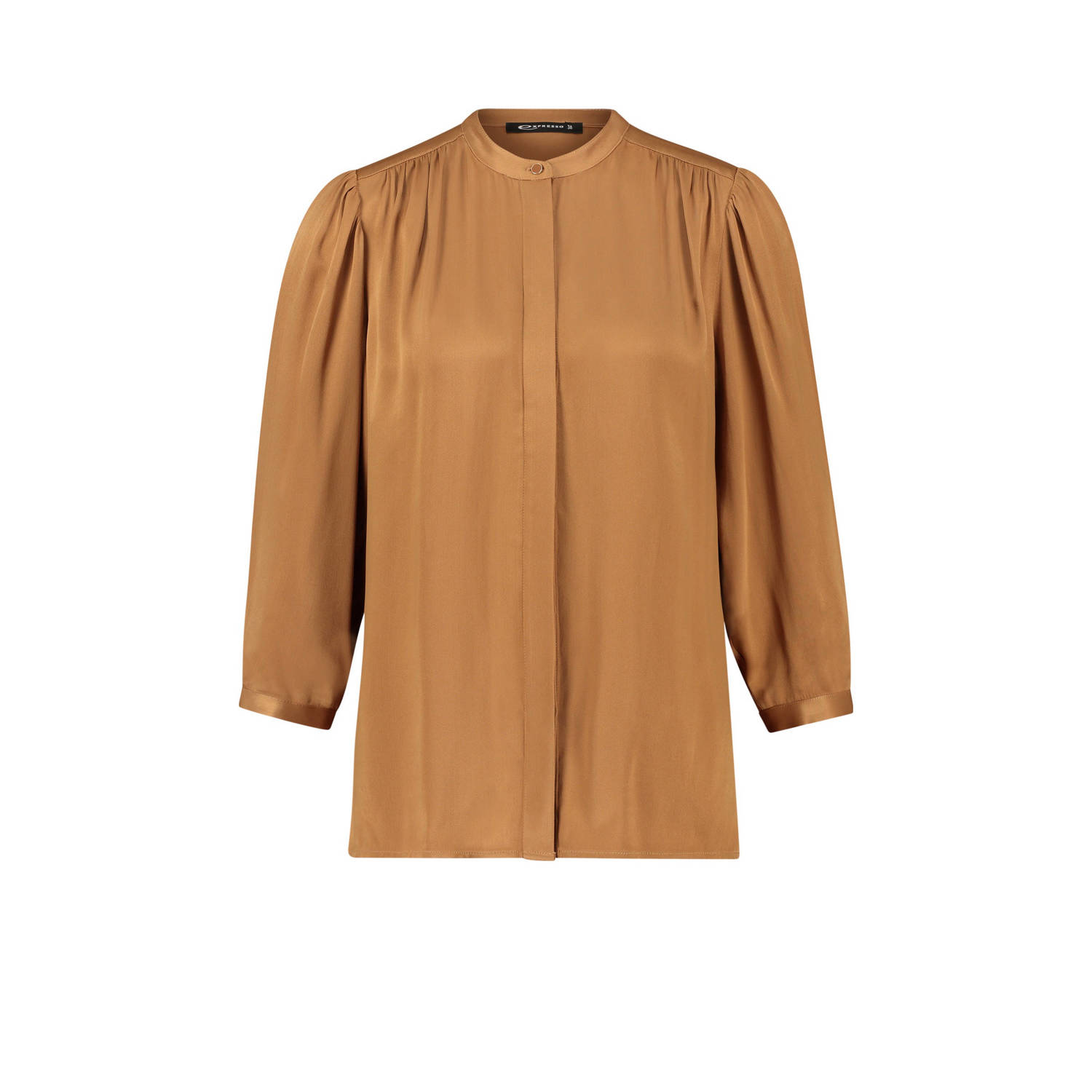 Expresso geweven blouse camel