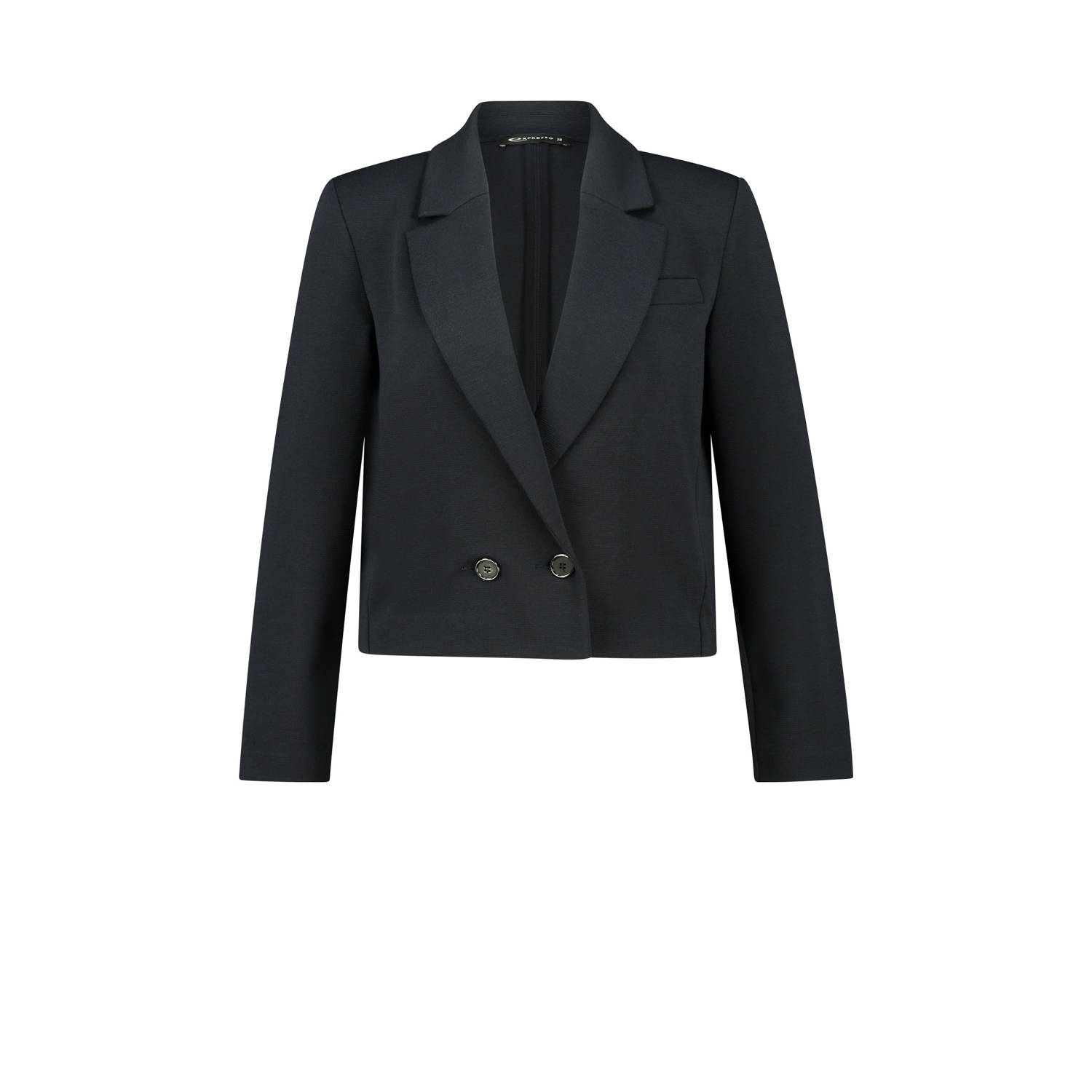 Expresso cropped blazer donkerblauw