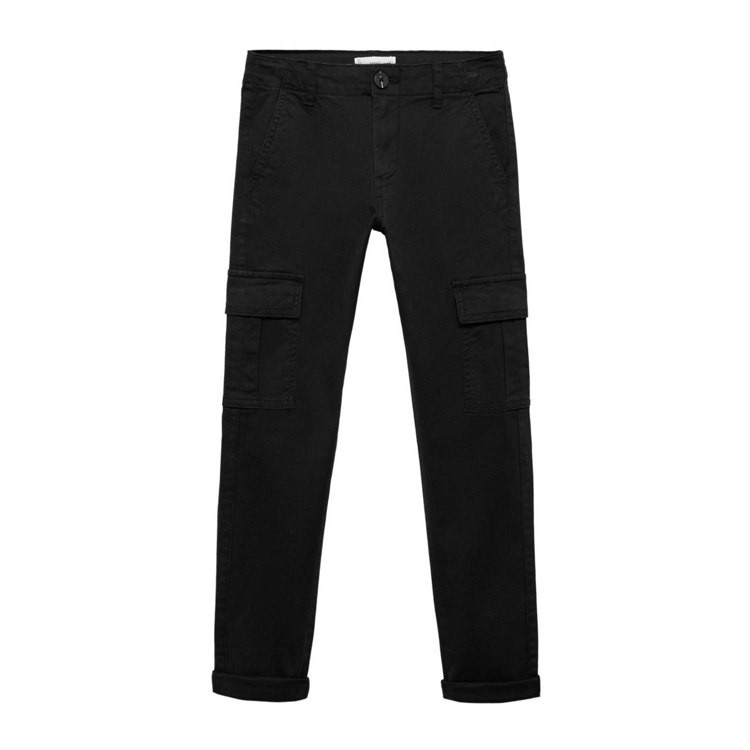 Mango Kids cargobroek zwart