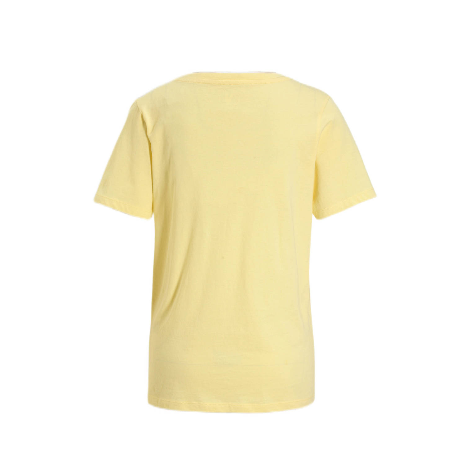 anytime T-shirt lichtgeel