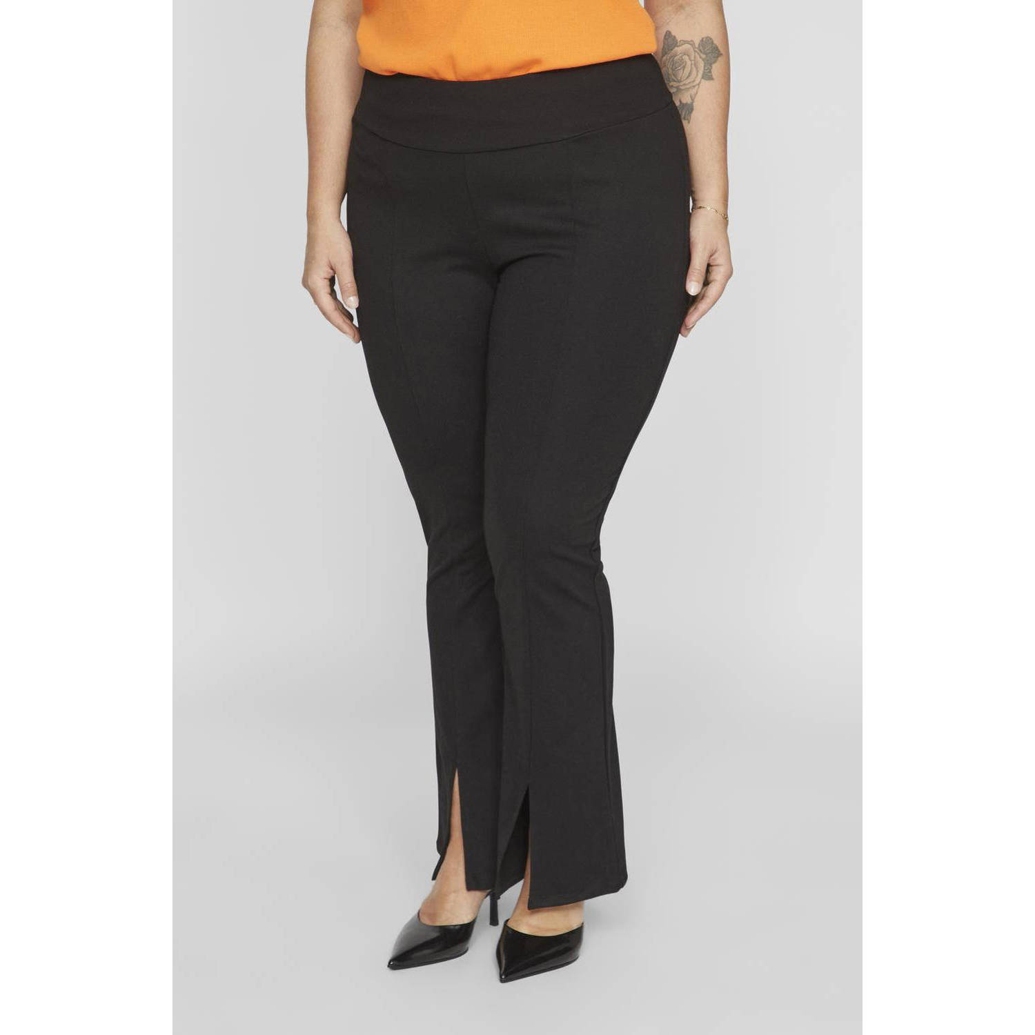 EVOKED VILA flared legging VILIVA zwart