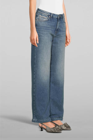 wide leg jeans light blue denim