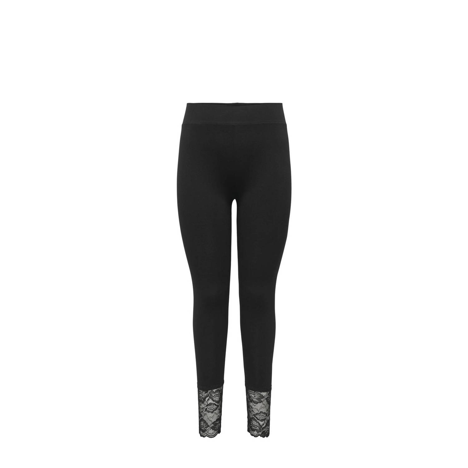 ONLY CARMAKOMA legging CARTIMI met kant zwart