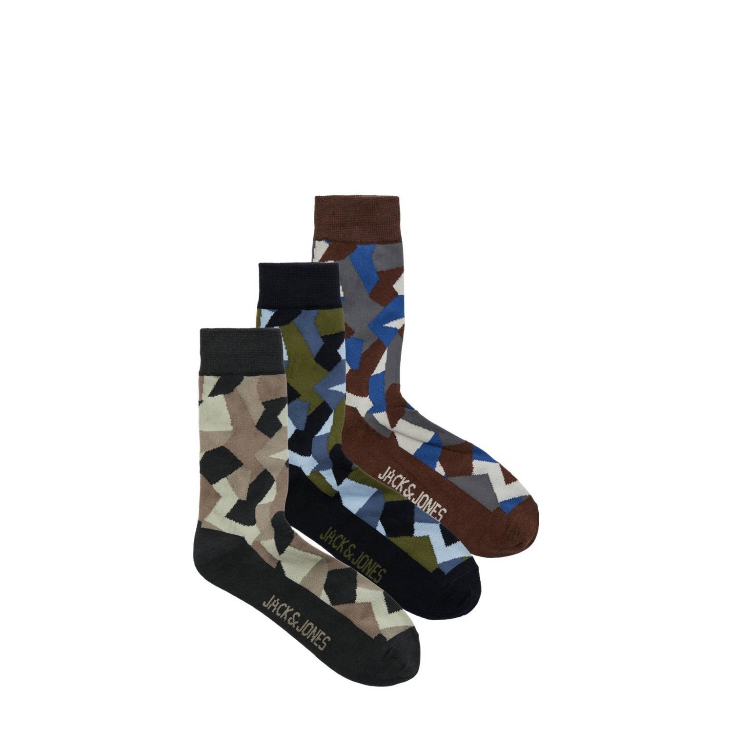 JACK & JONES sokken JACARMY set van 3 multi