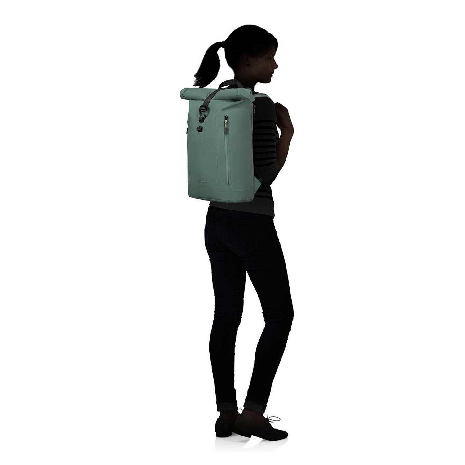 Samsonite rugzak Coatify Biz Rolltop 14.1' green