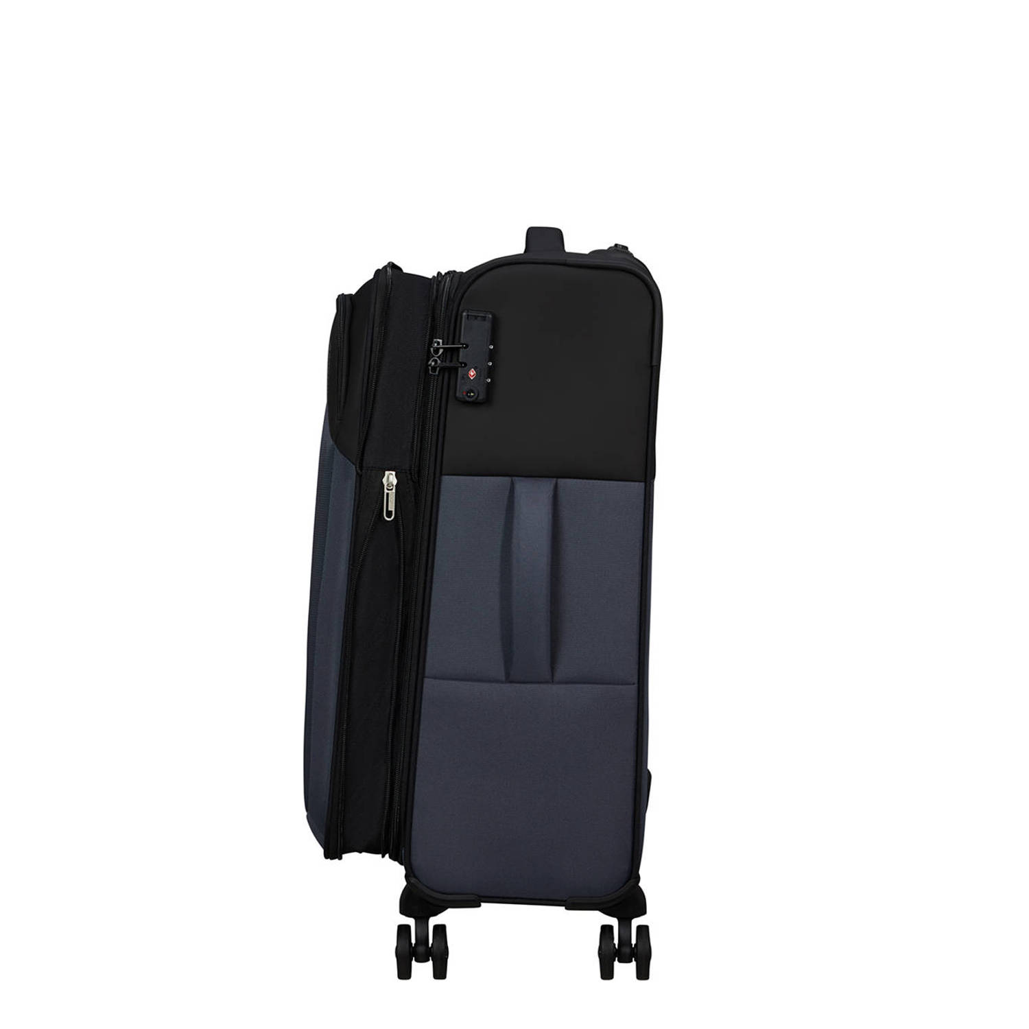 American Tourister trolley Daring Dash 66 cm. Expandable zwart grijs
