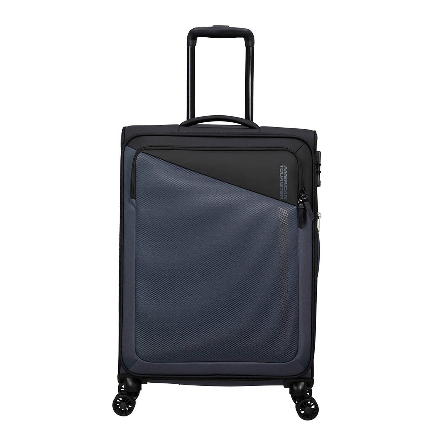 American Tourister trolley Daring Dash 66 cm. Expandable zwart grijs