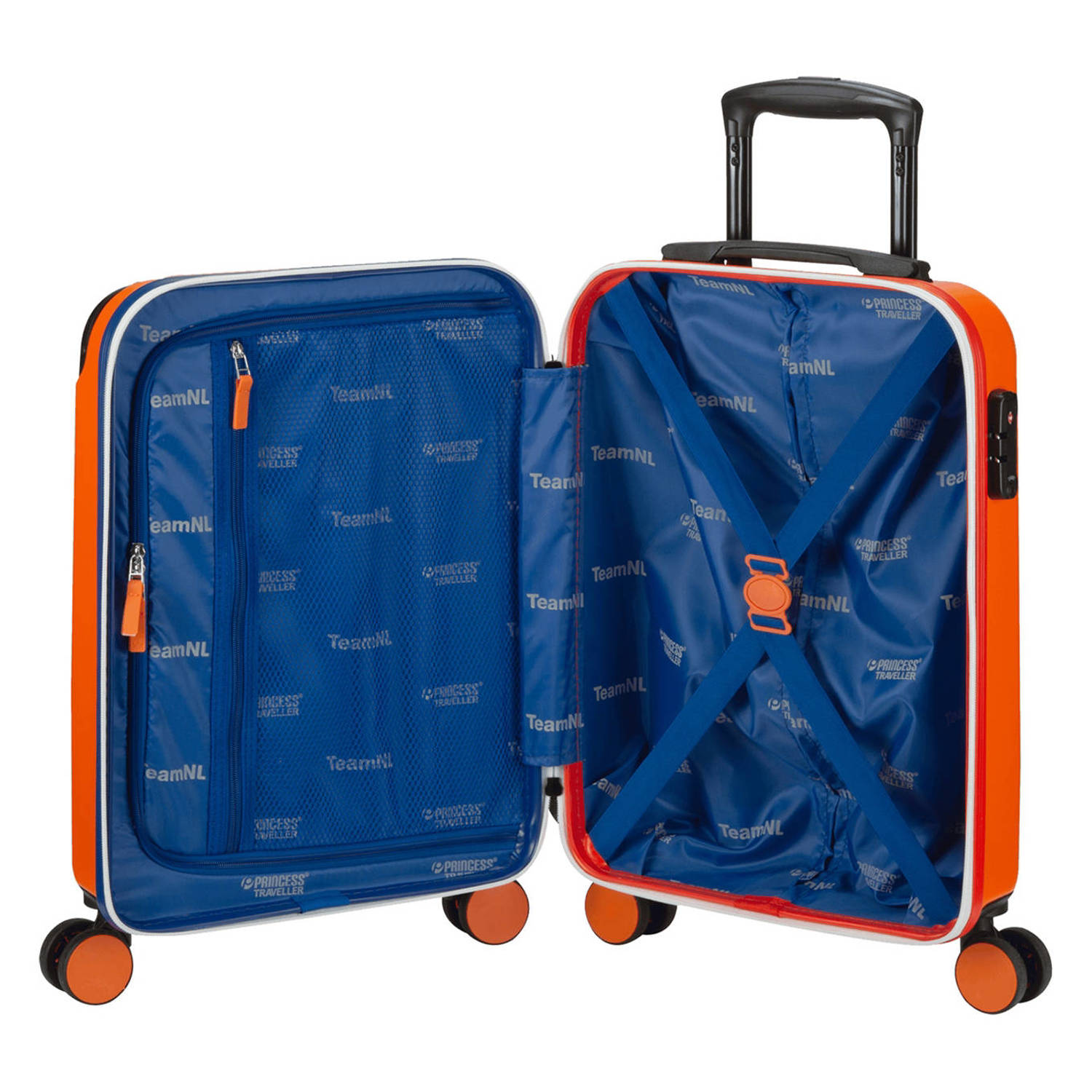 Princess Traveller trolley TeamNL 55 cm. oranje