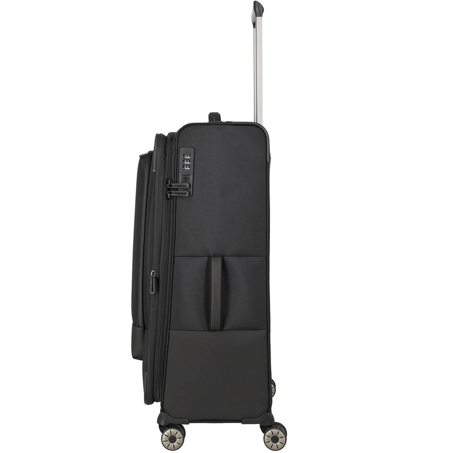 Travelite trolley Crosslite 5.0 77 cm. zwart