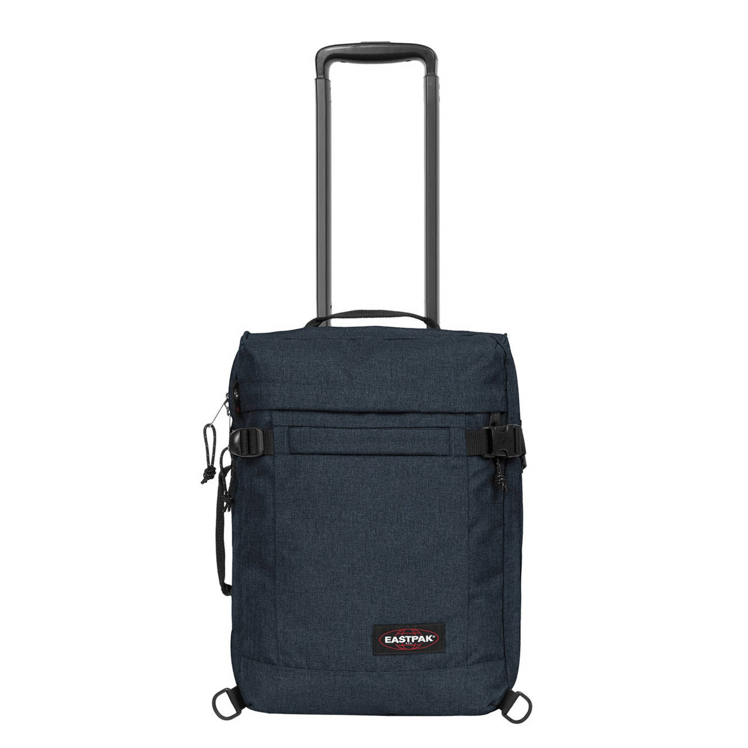 Eastpak Compacte reisrugzak met trolleyband Blue Heren