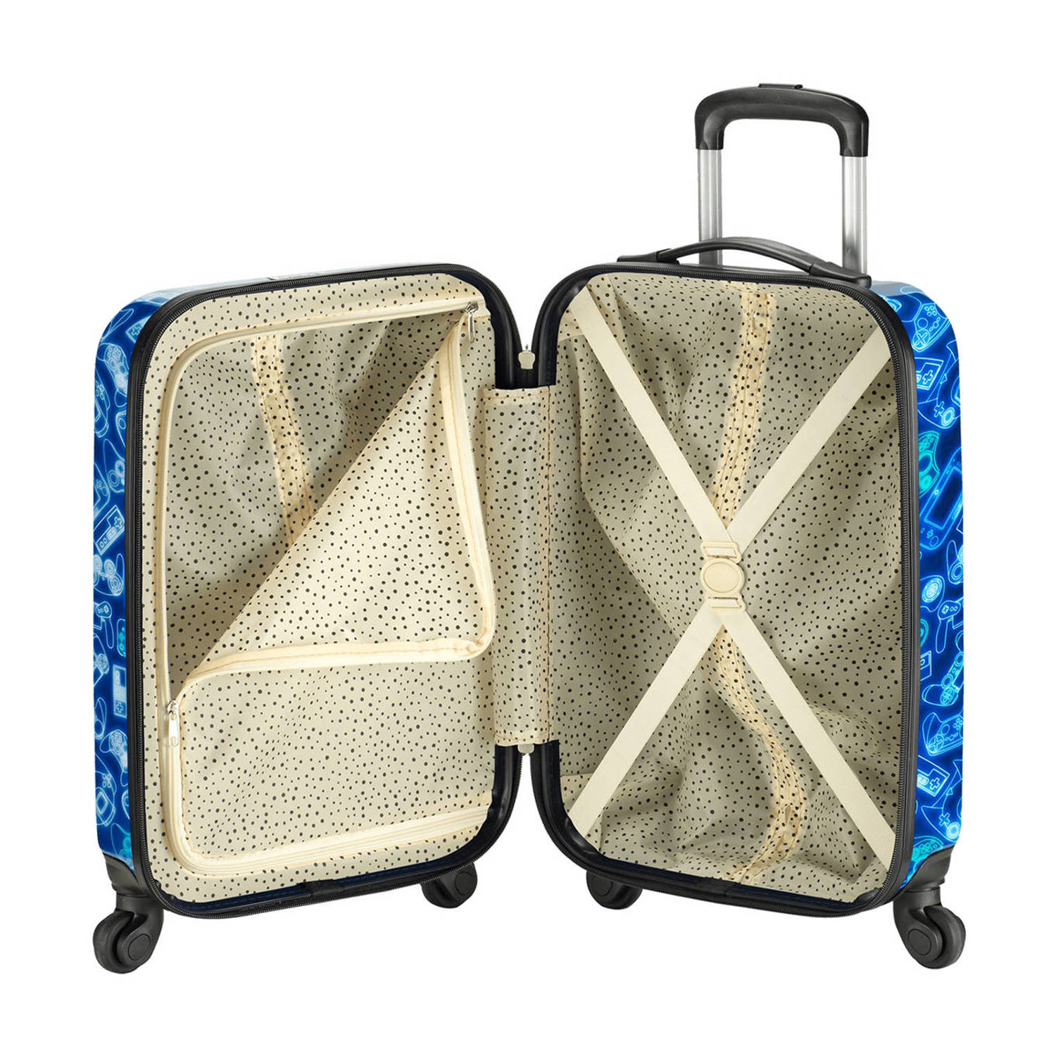 Princess Traveller trolley Kids 55 cm. blauw