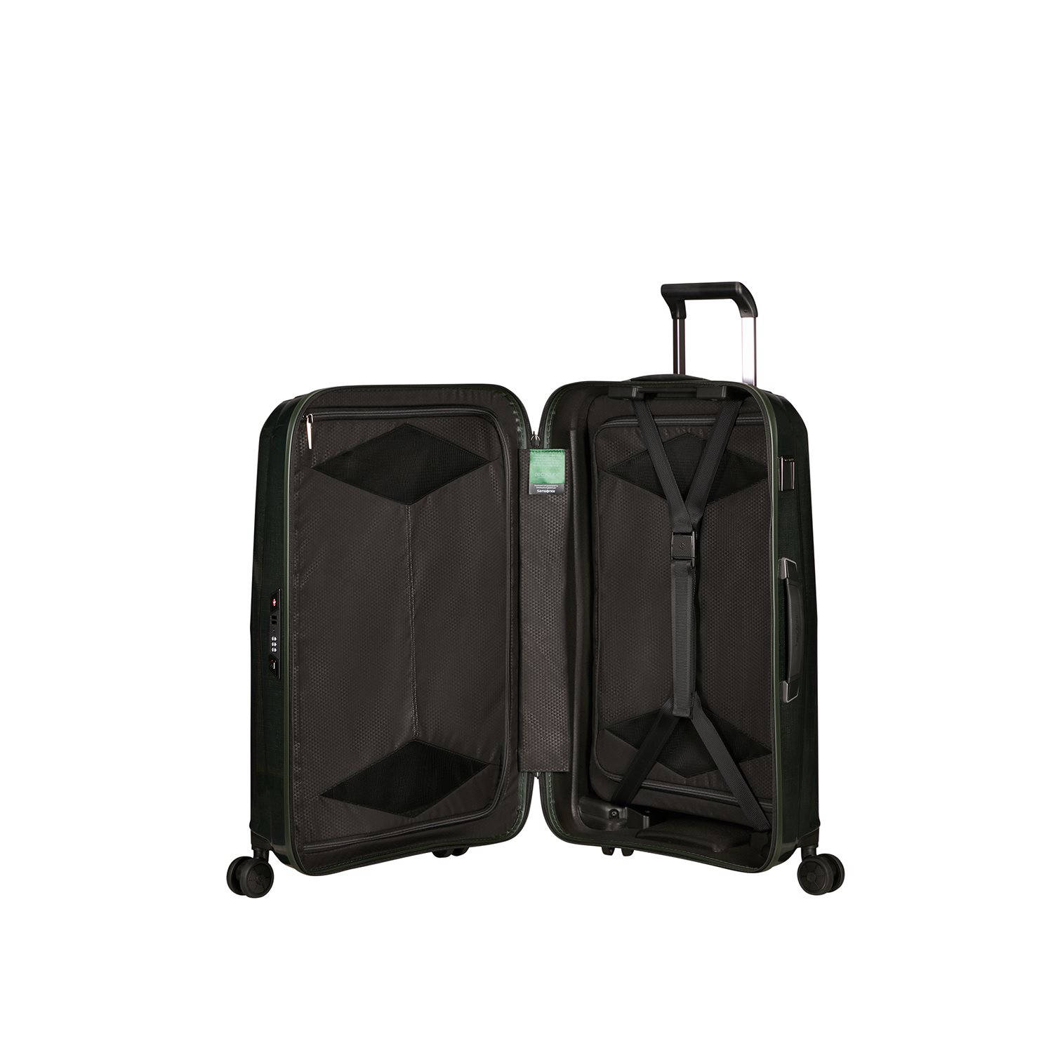 Samsonite trolley Major-Lite 69 cm. donkergroen