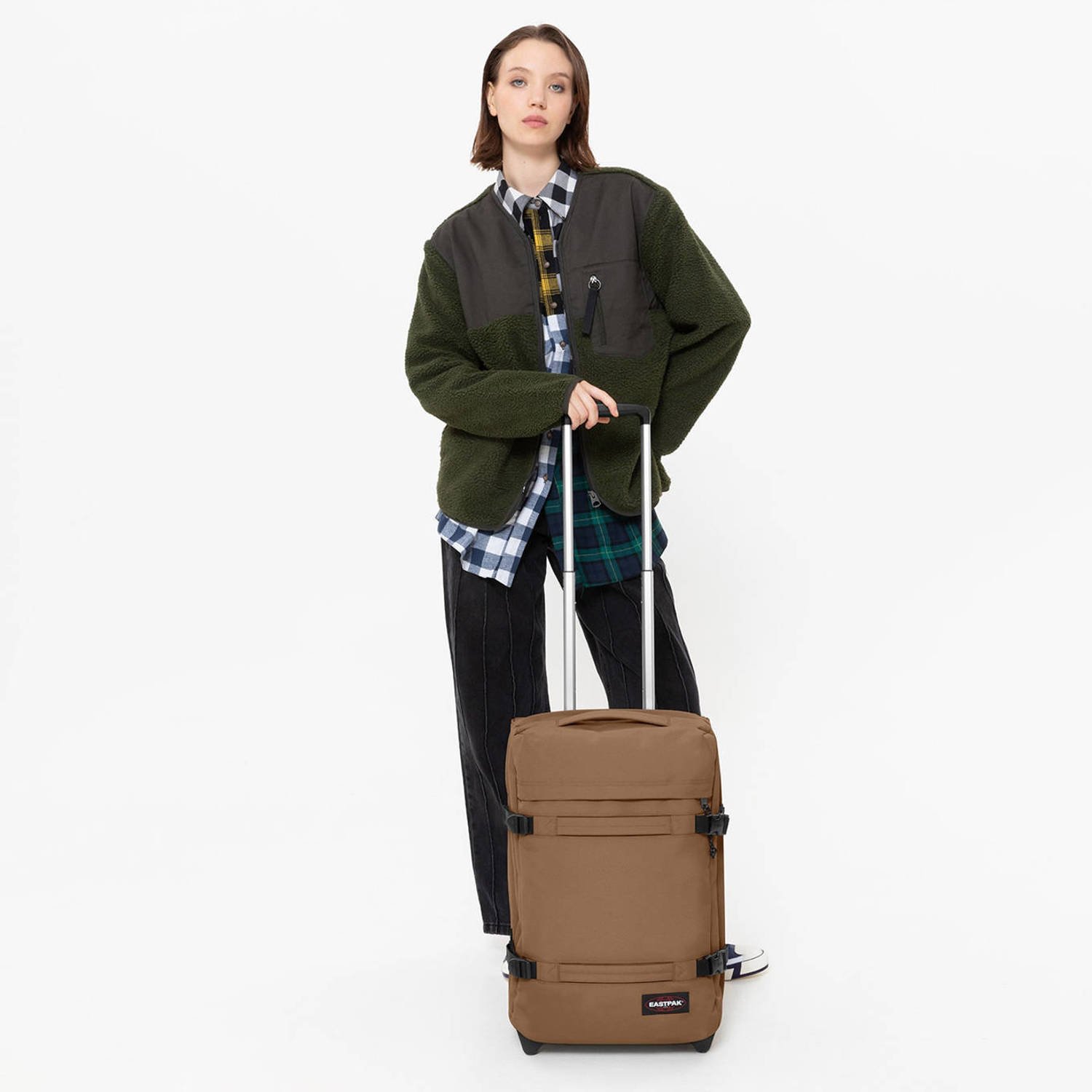 Eastpak Zachte bagage trolley TRANSIT'R S Handbagage-koffer reis bagage koffer met TSA-slot reistas