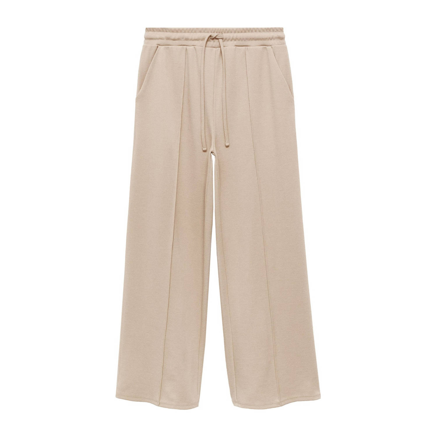 Mango regular fit broek lichtbeige