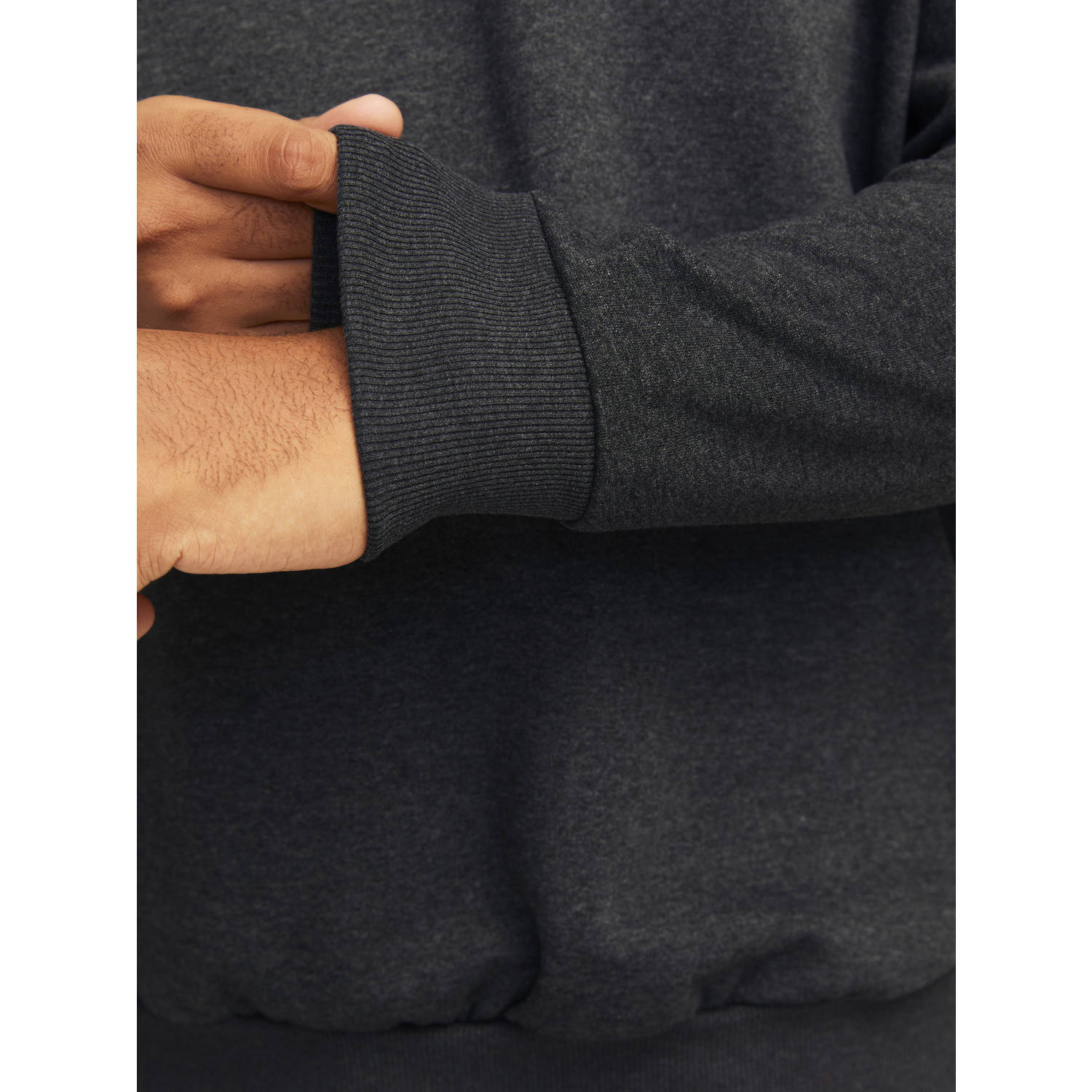 JACK & JONES PLUS SIZE hoodie JJALVIS zwart