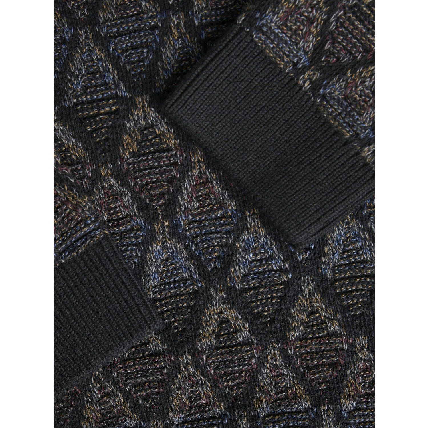 JACK & JONES PREMIUM gebreide trui JPRBLUEDDIE zwart