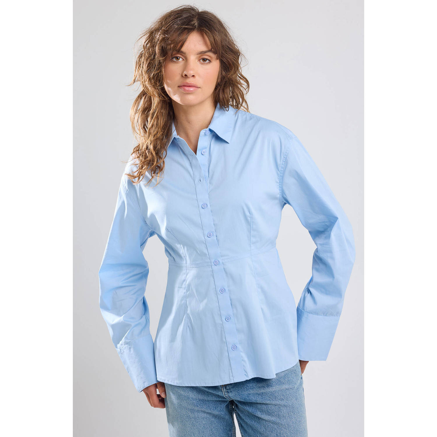 America Today blouse lichtblauw