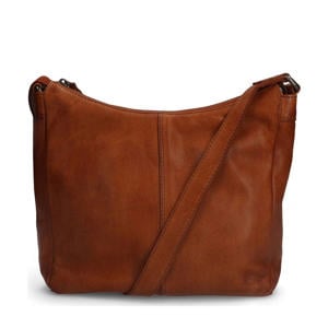 leren crossbody tas cognac