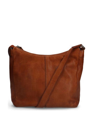 leren crossbody tas cognac