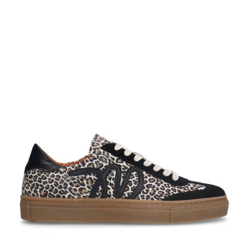 Manfield suède sneakers zwart afbeelding