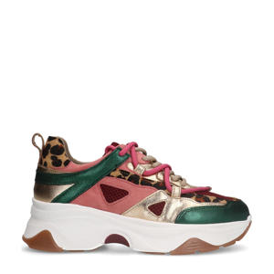   chunky leren sneakers multi