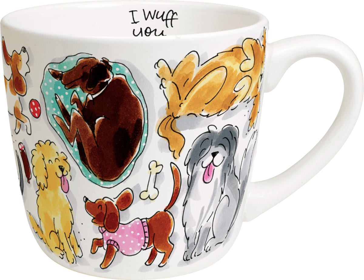 Blond Amsterdam mok Dog love (Ø10 cm) (500 ml) | wehkamp