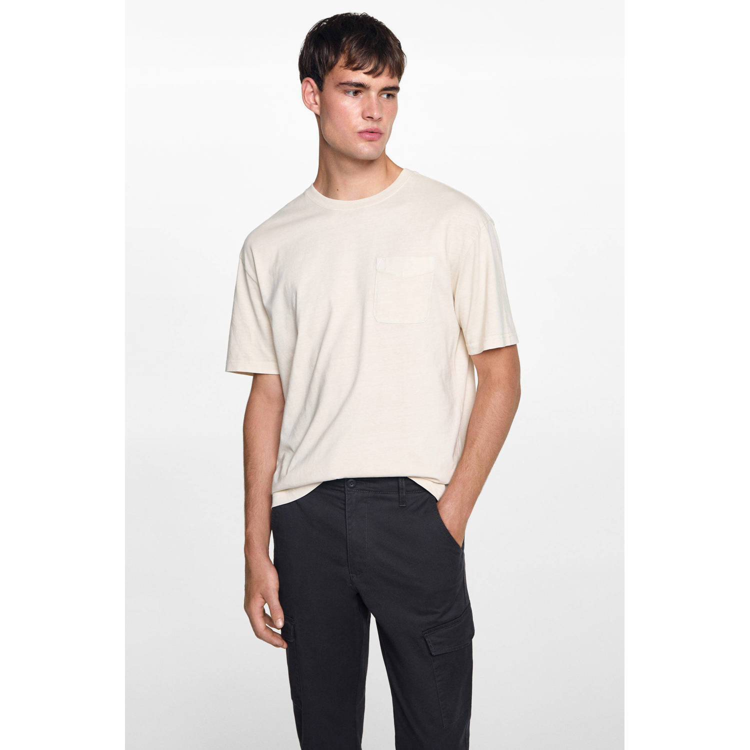 MANGO TEEN cargobroek antraciet