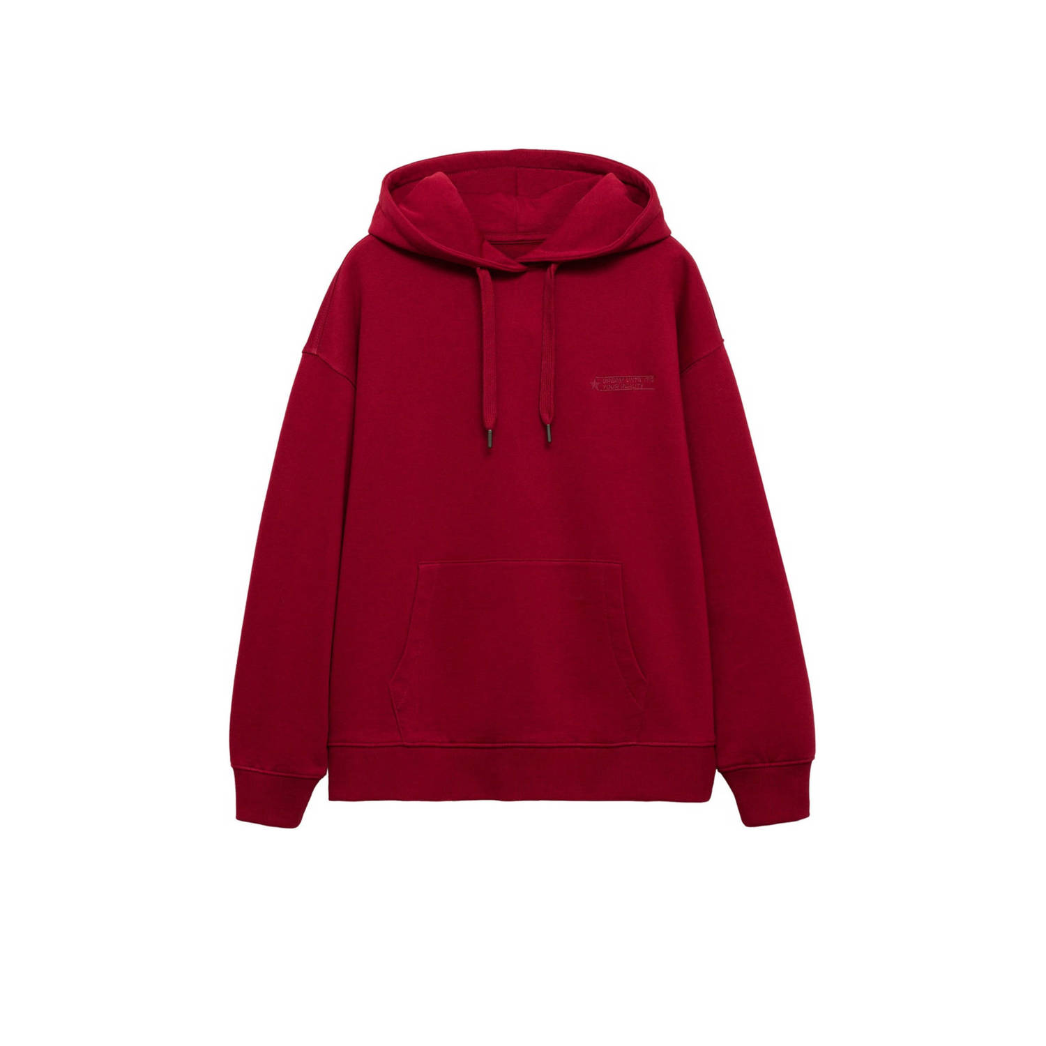 MANGO TEEN hoodie met backprint rood