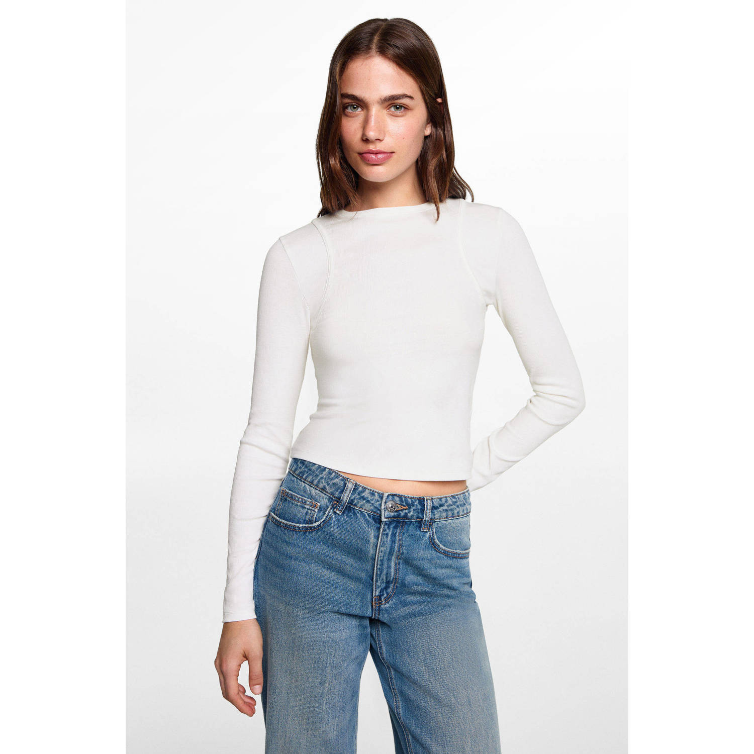 MANGO TEEN longsleeve wit