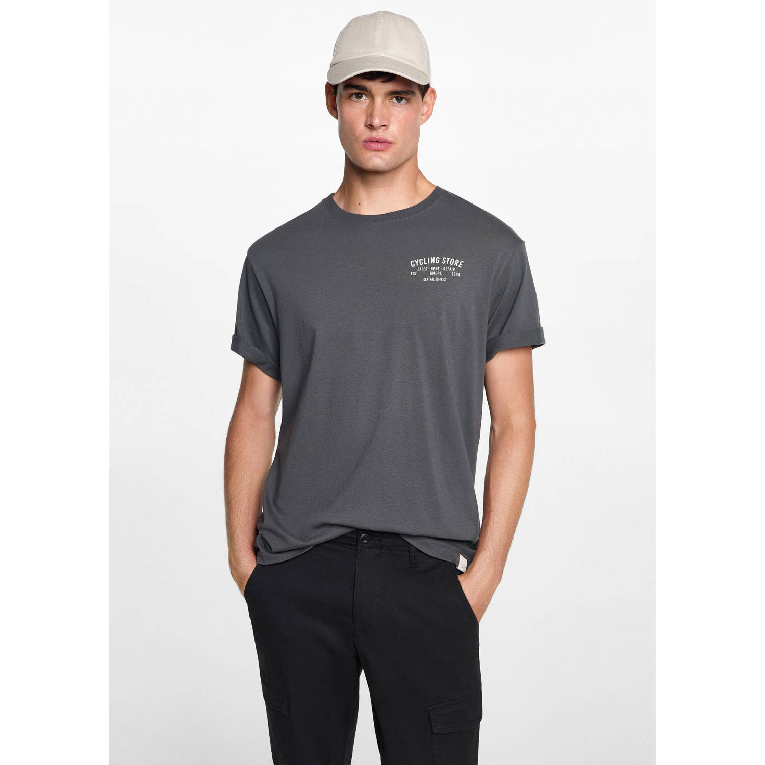 MANGO TEEN cargobroek zwart