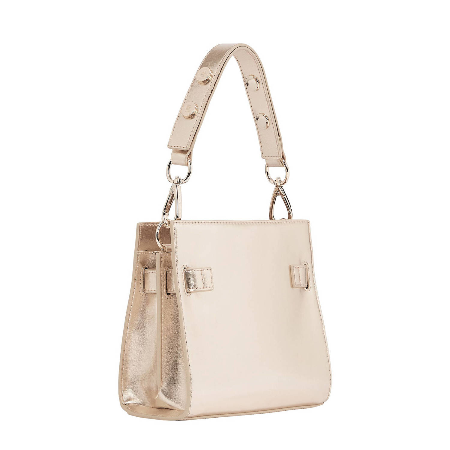 Tommy Hilfiger mini handtas TH Heritage goudkleurig