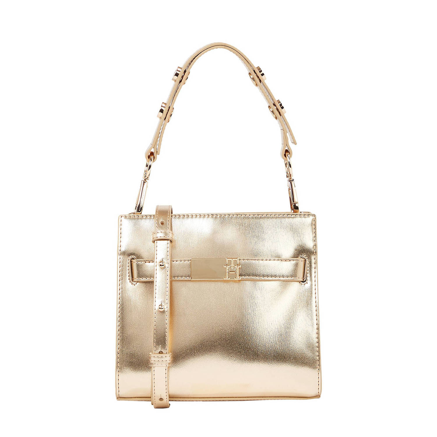 Tommy Hilfiger Gouden Polyethyleen Handtas Damescollectie Yellow Dames