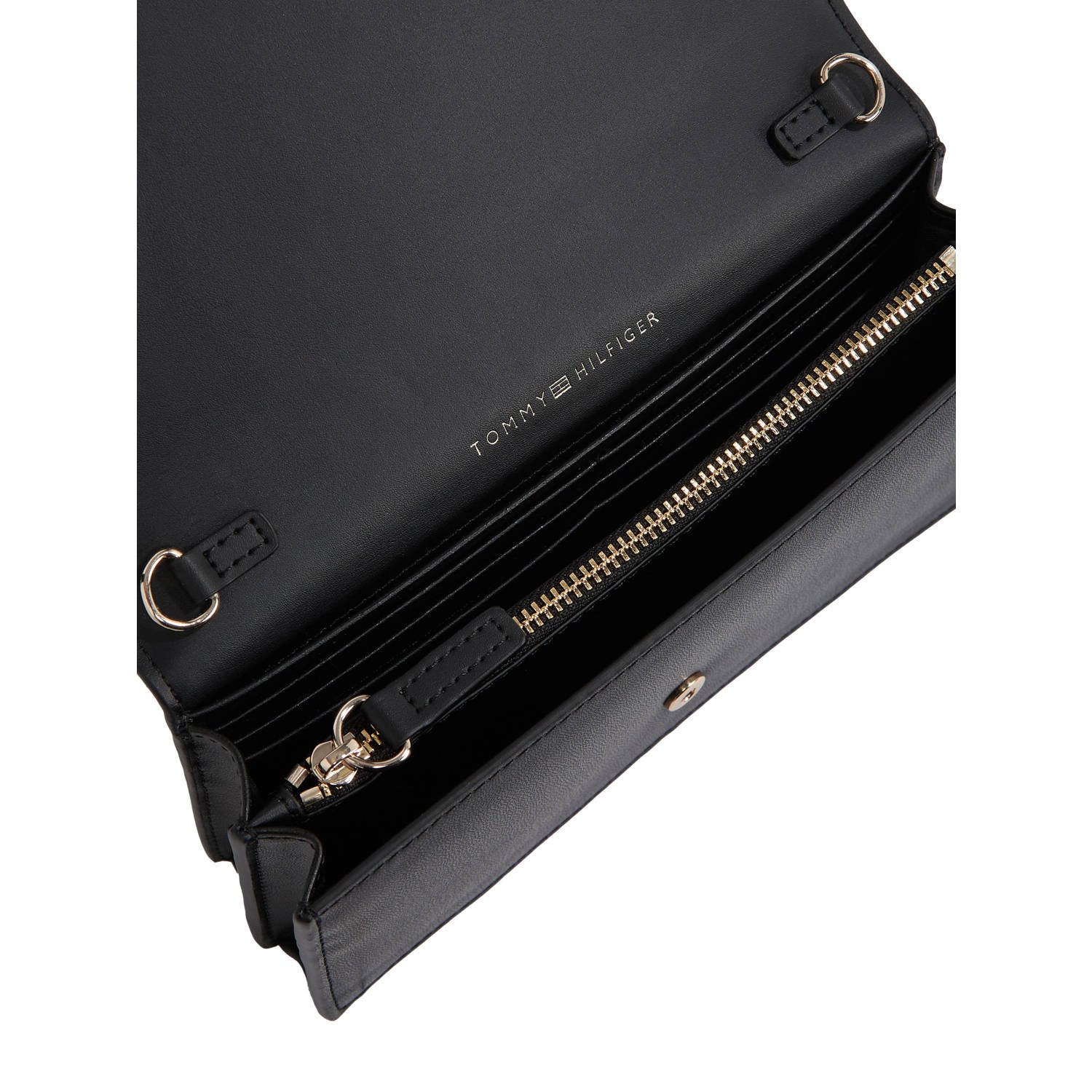 Tommy Hilfiger clutch TH Heritage zwart