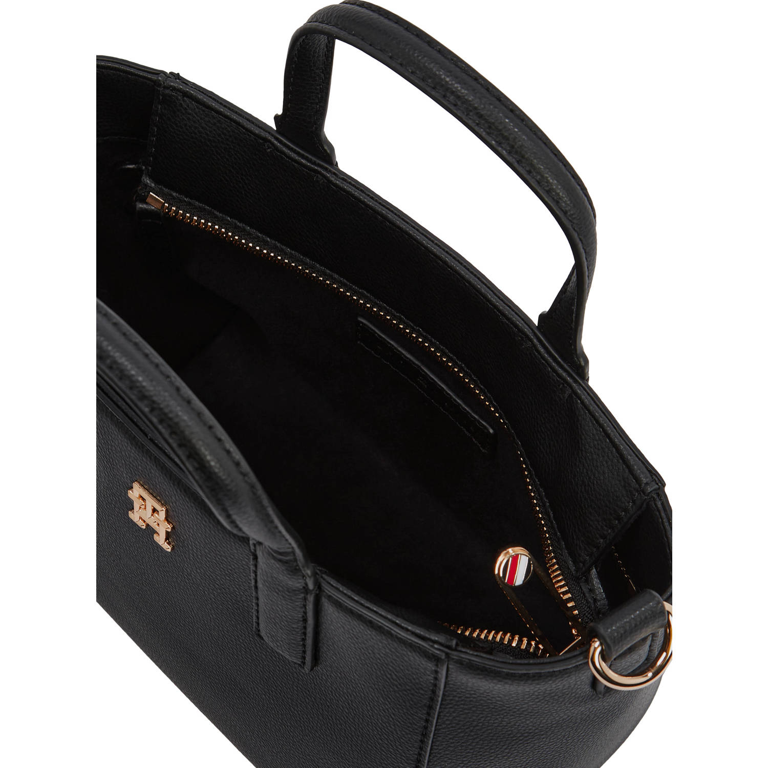 Tommy Hilfiger mini shopper TH Soft zwart