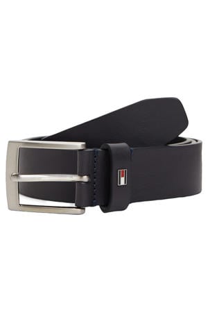 leren riem Adan donkerblauw